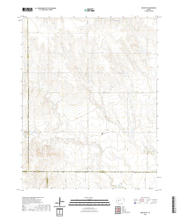 USGS Topographic Map – Beeler SW