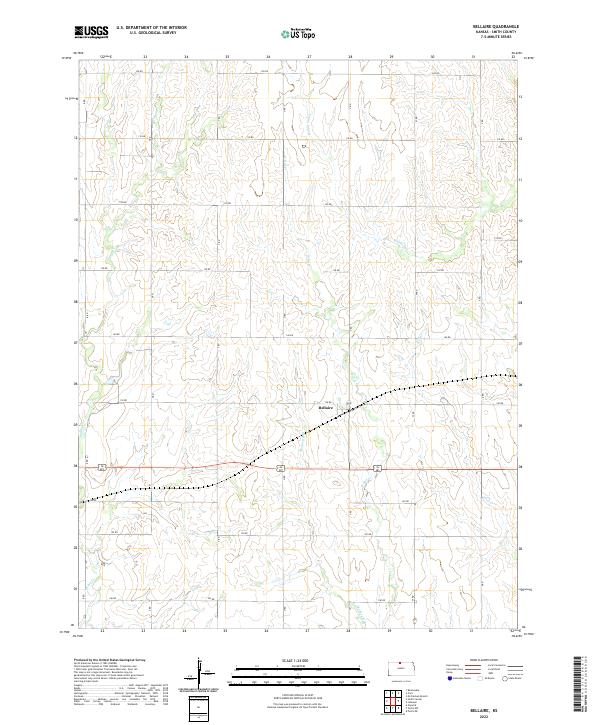 USGS Topographic Map – Bellaire