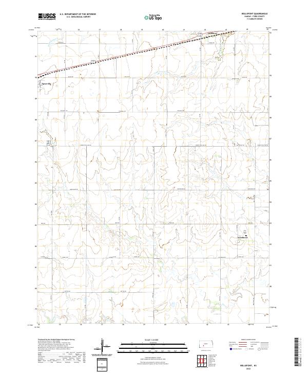 USGS Topographic Map – Bellefont