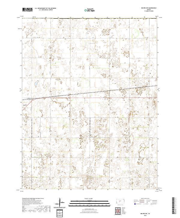 2022 Map of Belpre NW, 2022 Print