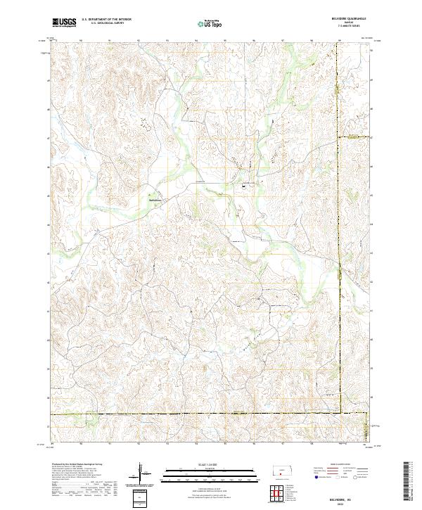 USGS Topographic Map – Belvidere