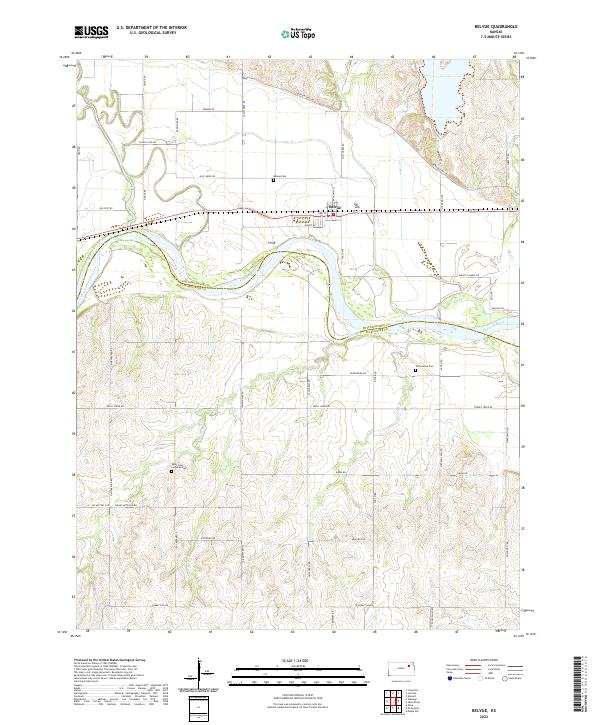 USGS Topographic Map – Belvue