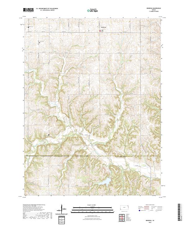USGS Topographic Map – Bendena
