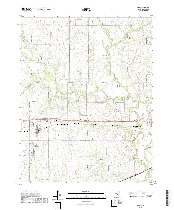 USGS Topographic Map – Benton