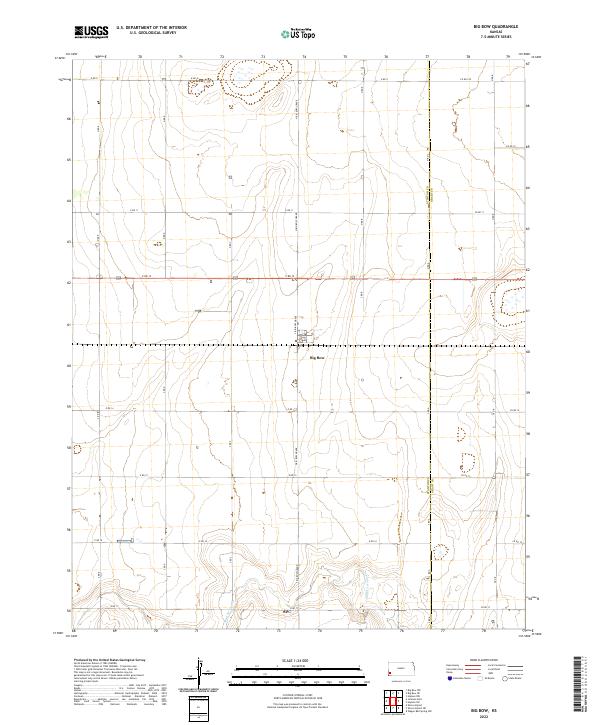 USGS Topographic Map – Big Bow