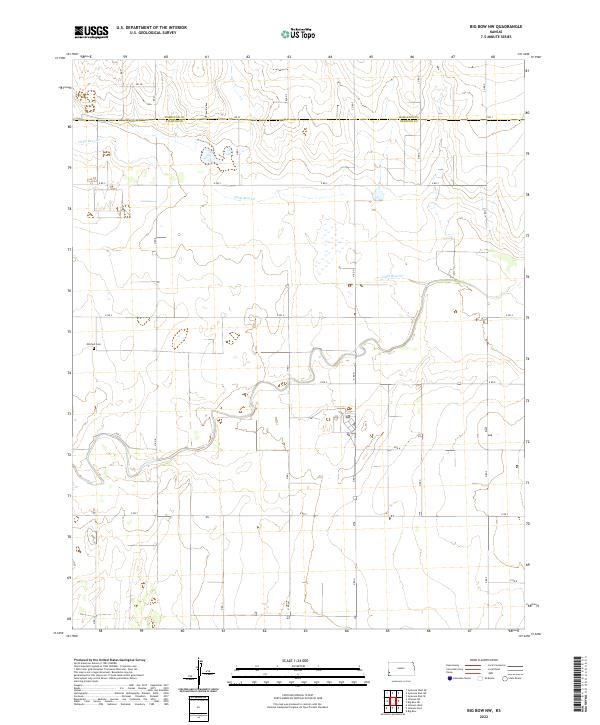 USGS Topographic Map – Big Bow NW