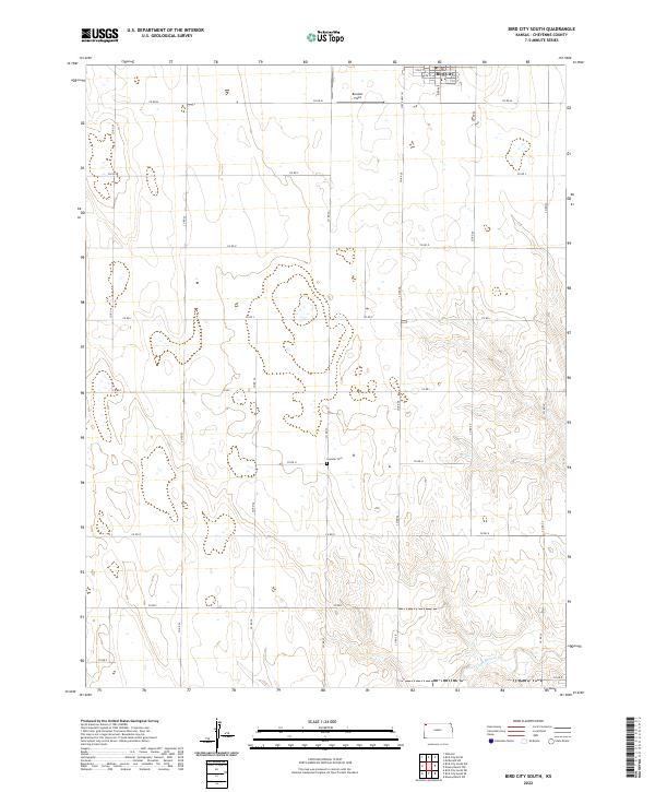 USGS Topographic Map – Bird City South