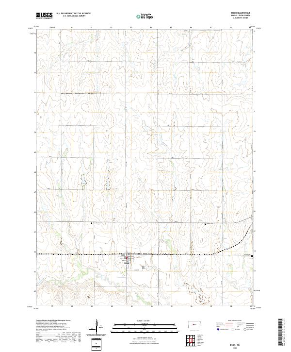 USGS Topographic Map – Bison