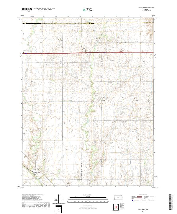 USGS Topographic Map – Black Wolf