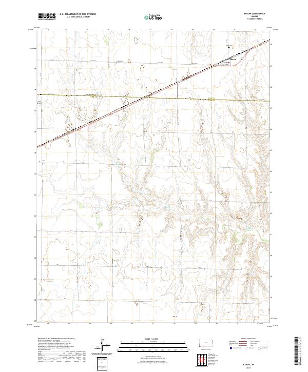 USGS Topographic Map – Bloom