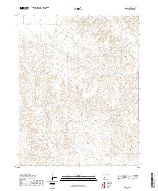 USGS Topographic Map – Bloom SE