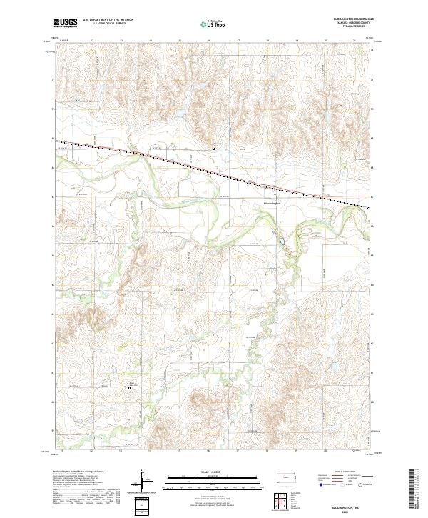 USGS Topographic Map – Bloomington