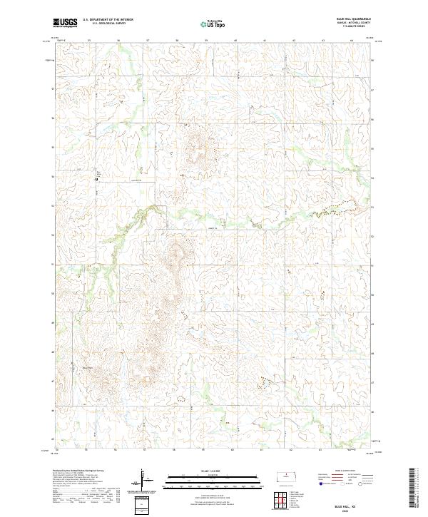 USGS Topographic Map – Blue Hill
