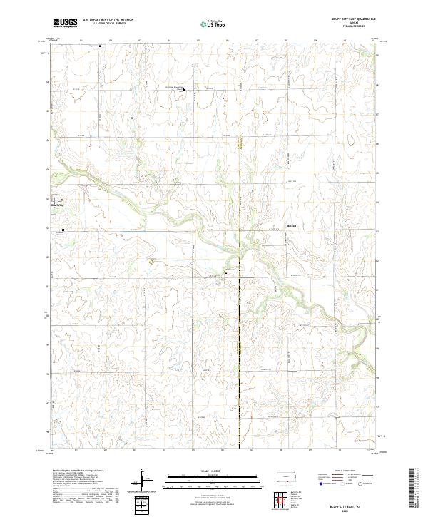 USGS Topographic Map – Bluff City East