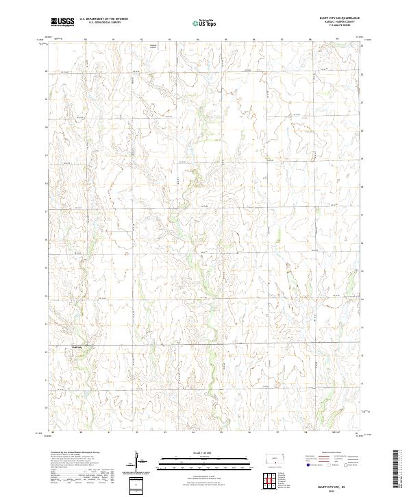 2022 Map of Bluff City NW, 2022 Print