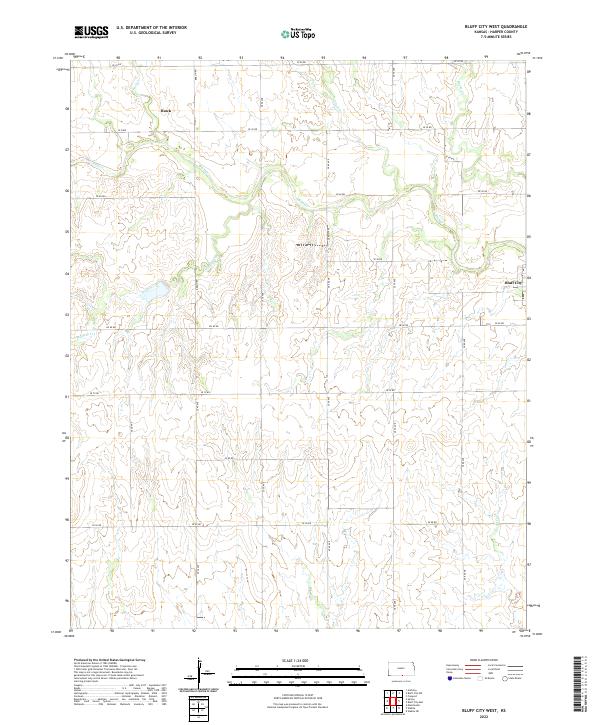 USGS Topographic Map – Bluff City West