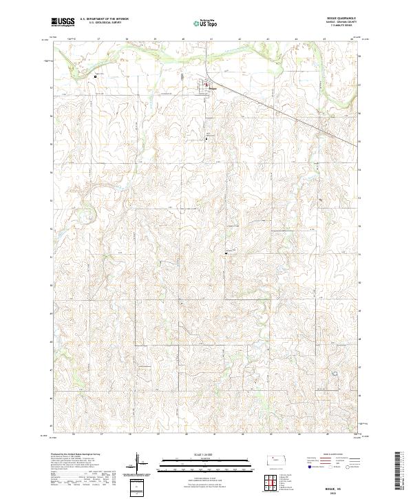 USGS Topographic Map – Bogue
