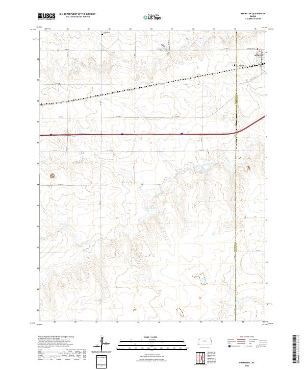 USGS Topographic Map – Brewster