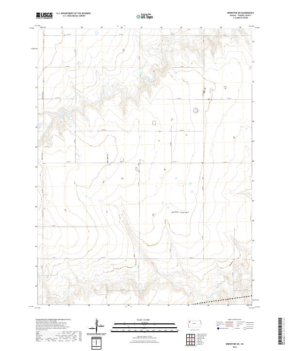 USGS Topographic Map – Brewster NE