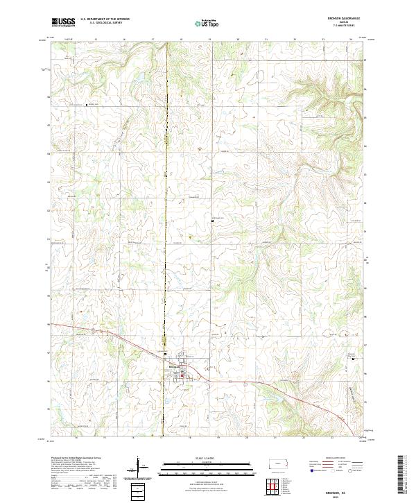 USGS Topographic Map – Bronson
