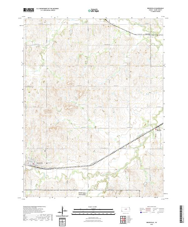 USGS Topographic Map – Brookville