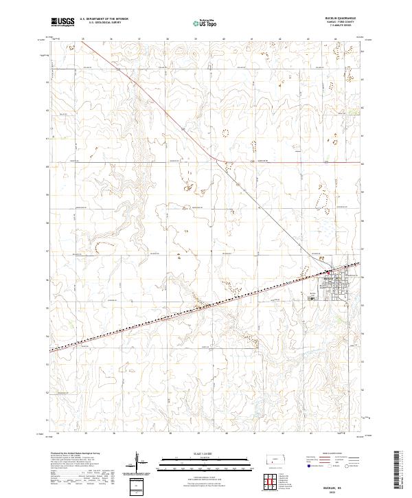 USGS Topographic Map – Bucklin