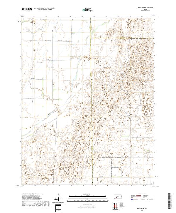 USGS Topographic Map – Bucklin NE