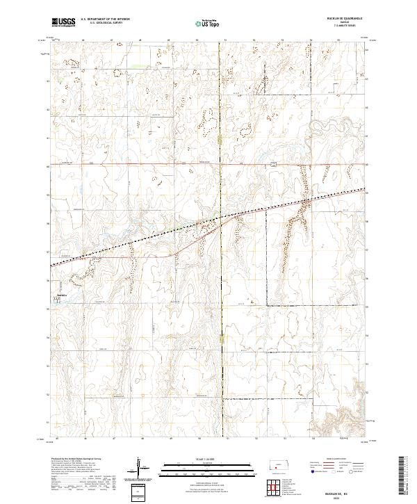 USGS Topographic Map – Bucklin SE