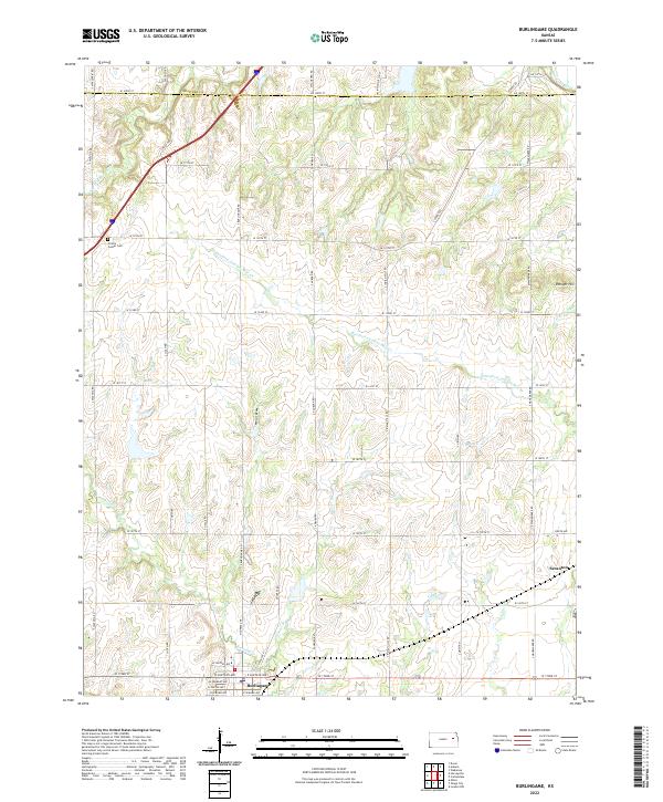 USGS Topographic Map – Burlingame