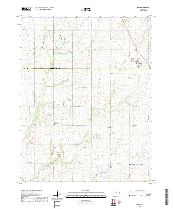 USGS Topographic Map – Burns