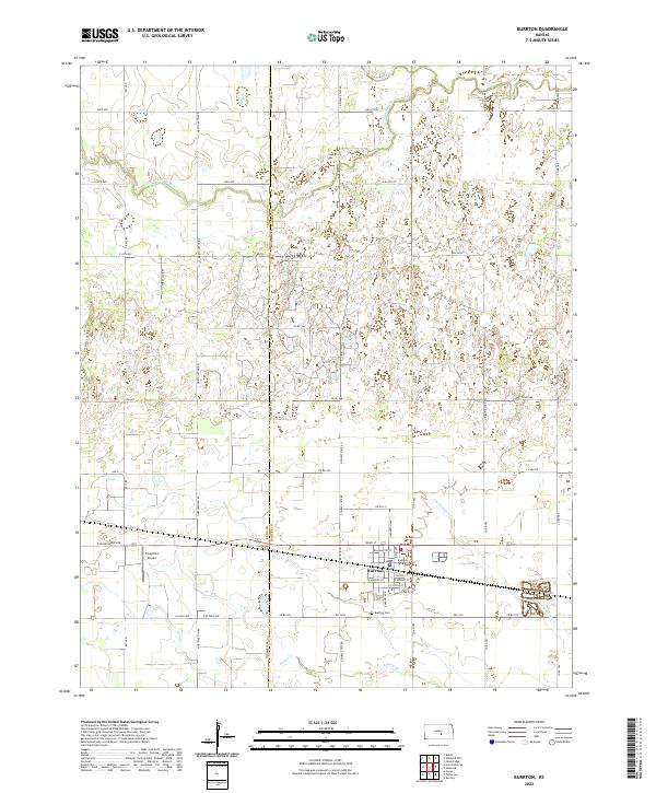 USGS Topographic Map – Burrton