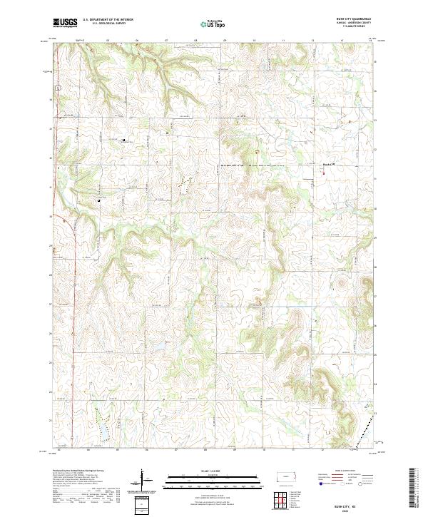 USGS Topographic Map – Bush City