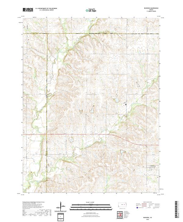 USGS Topographic Map – Bushong