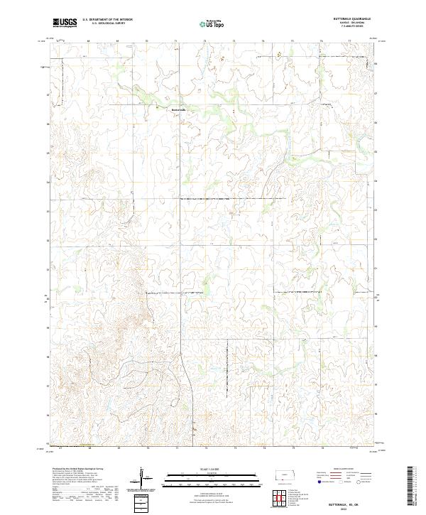 USGS Topographic Map – Buttermilk