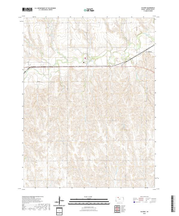 USGS Topographic Map – Calvert
