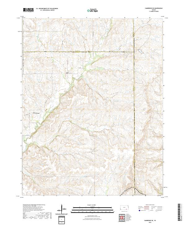 USGS Topographic Map – Cambridge NE