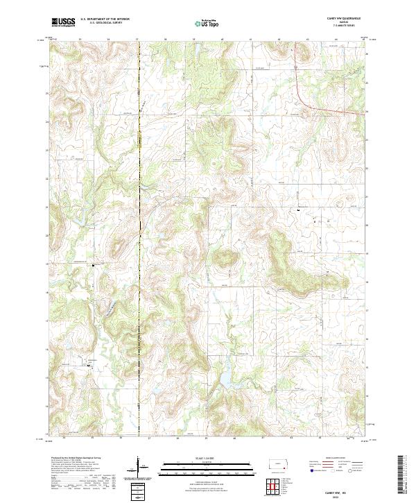 USGS Topographic Map – Caney NW
