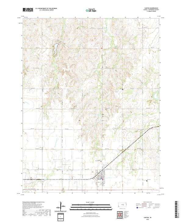 USGS Topographic Map – Canton