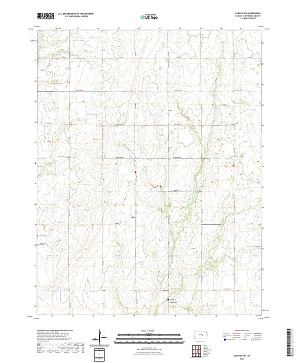 USGS Topographic Map – Canton SW
