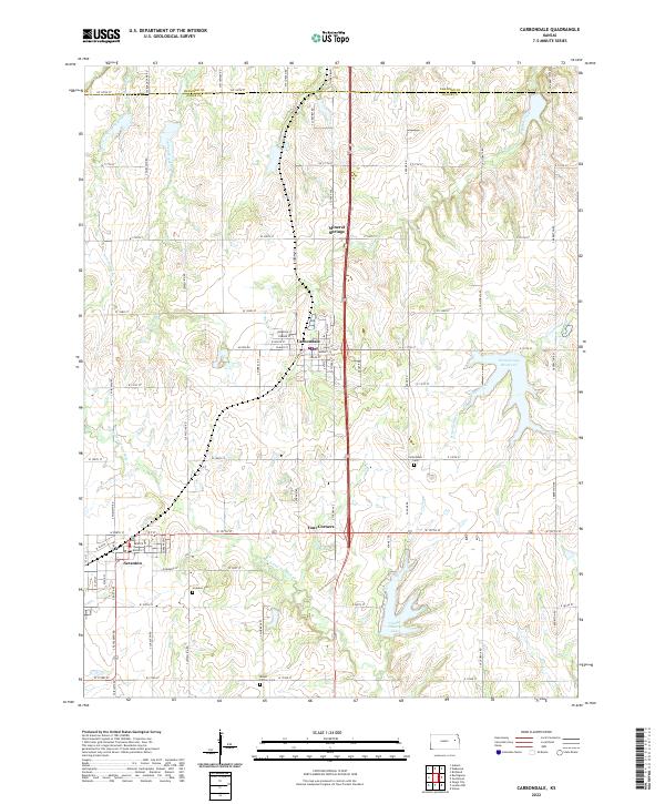 USGS Topographic Map – Carbondale