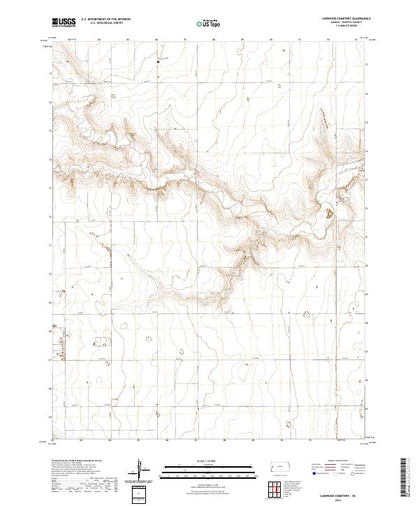 2022 Map of Carwood Cemetery, 2022 Print