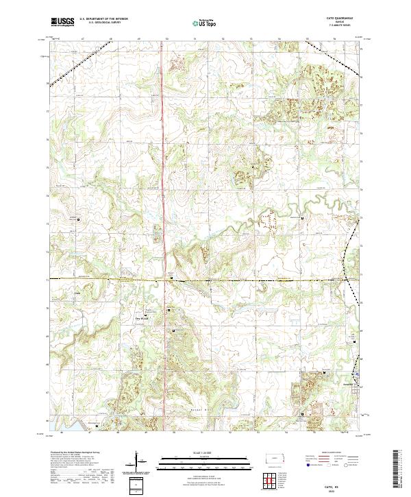 USGS Topographic Map – Cato