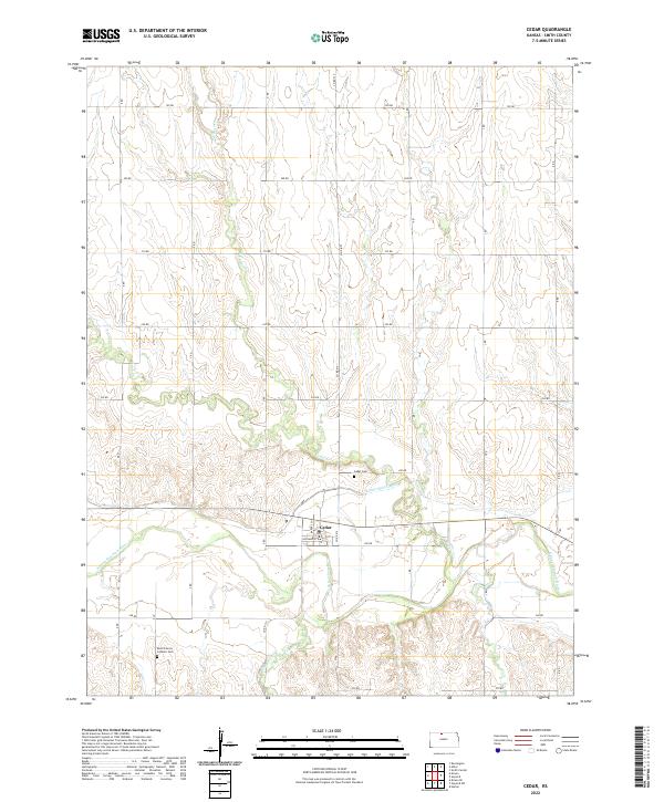 USGS Topographic Map – Cedar