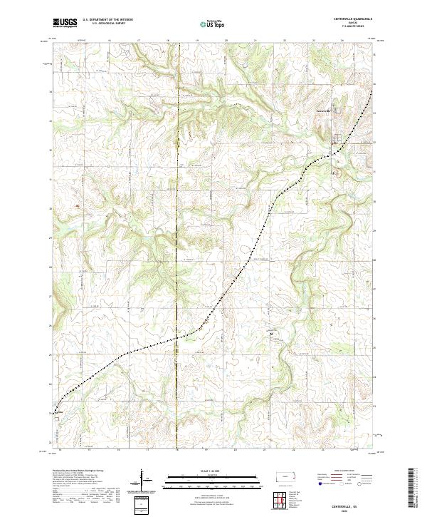 USGS Topographic Map – Centerville