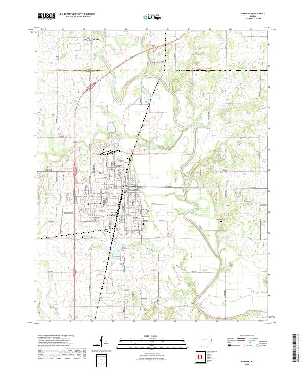 USGS Topographic Map – Chanute