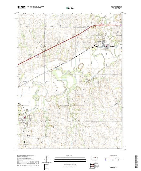 USGS Topographic Map – Chapman