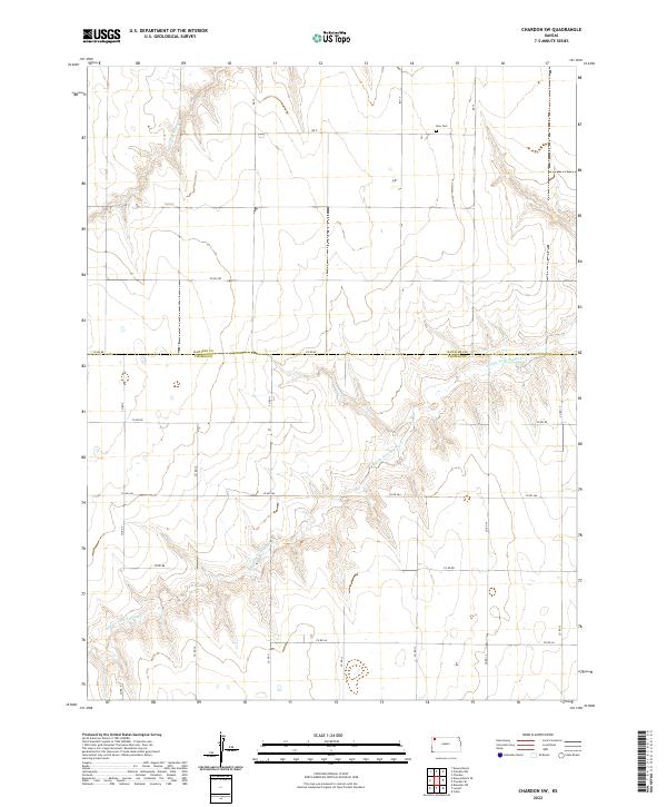 2022 Map of Chardon SW, 2022 Print