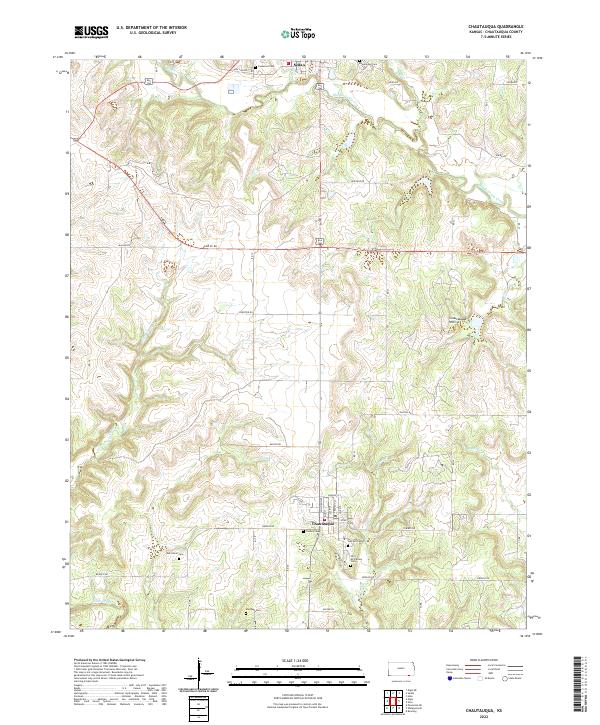 USGS Topographic Map – Chautauqua