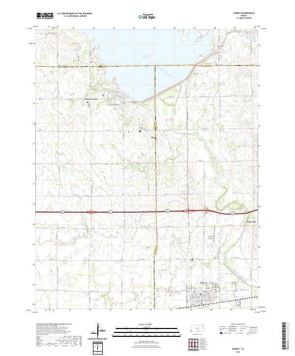 USGS Topographic Map – Cheney