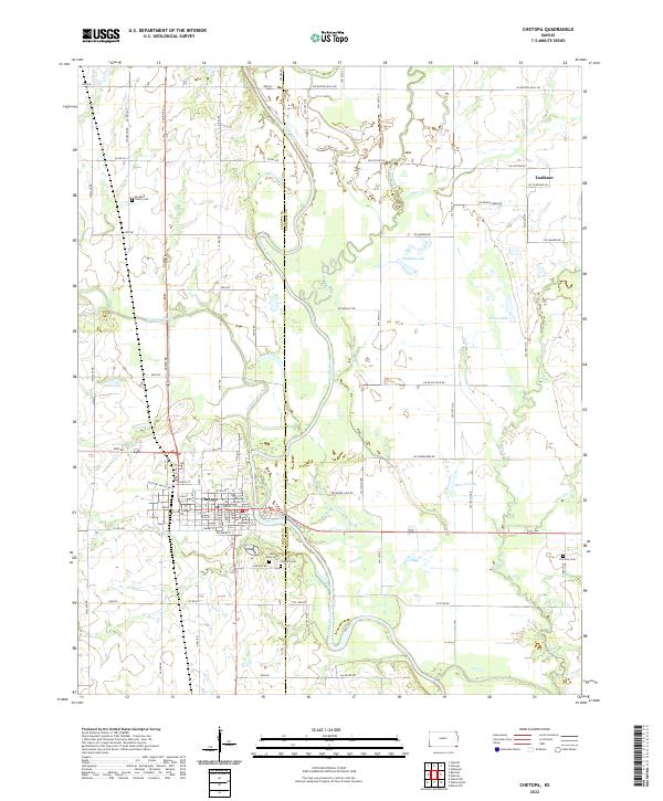 USGS Topographic Map – Chetopa